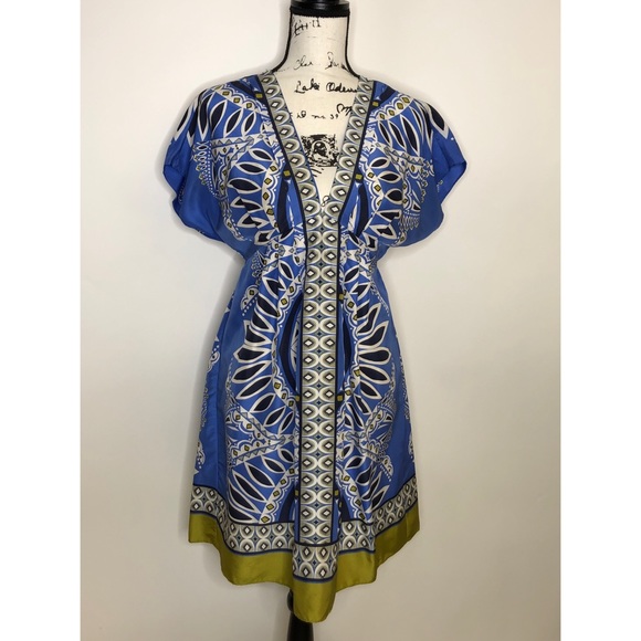 Banana Republic 100% Periwinkle Silk Dress - Small - Picture 1 of 9